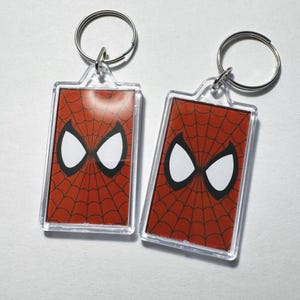 Spider Guy Keychain Set – 2 Pack Funny Matching Keychains | Meme Keychain Gift | Custom Acrylic Keychains | Best Friend Gift