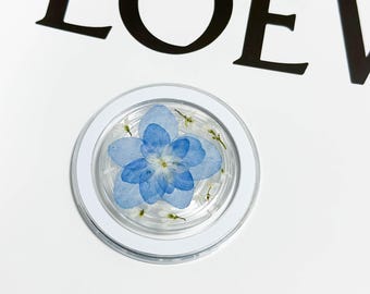 Real Flower Handmade Resin Phone Grip, Magnetic Daisy Strawberry Fruit Phone Grip, Hydrangea Pressed Flower Grip, Forget Me Not Folding Base