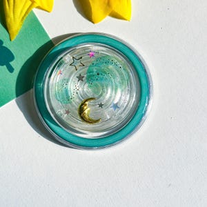 Poignée de téléphone en résine Planet, base pliante en étoile magnétique faite main pour Kindle, amateurs de Saturne, cadeau de Noël