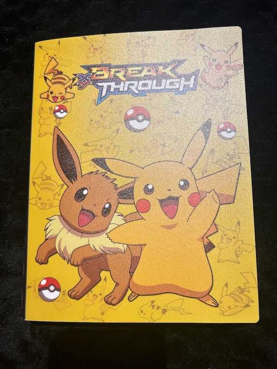 Pokemon Binder for TCG Collection! Pikachu and Eevee Break Through XY Binder. 4x4 Pockets for Storing Your Trading Cards! - Etsy Canada Pokemon Binder for TCG Collection! Pikachu and Eevee Break Through XY Binder. 4x4 Pockets for Storing Your Trading Cards! - Etsy Canada