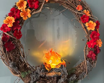 Calcifer Fire Demon wreath