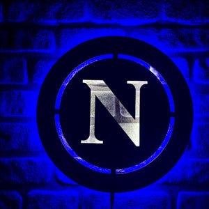 Insegna a LED Napoli, insegna al neon, insegna da parete della squadra di calcio, decorazione Mancave, luce notturna personalizzata, Serie A, regalo di Natale