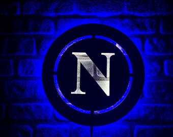 Napoli LED Neon Sign: Football Team Wall Decor, Mancave Night Light