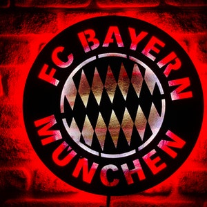 Bayern munchen Led Sign, Neon Sign, Football Team Wall Hangings Sign, Mancave Decor, Custom Made Night Light, Christmas Gift, Bundesliga