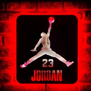 XL Michael Jordan Jumpman Wall Art, Back lit sign, 24
