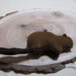 Beaver Felt Wool Christmas Ornament | The Silver Dahlia - View #2