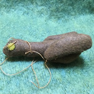 Brown Grasshopper Felt Catnip Toy