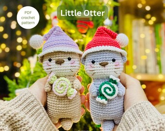 Gehaakt otterpatroon: pdf-bestand met amigurumi-pop (Amerikaanse voorwaarden)