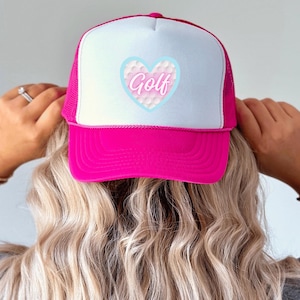Heart Golf Trucker Hat