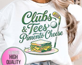 Imagen PNG de sándwich de queso pimiento estilo golf, clipart inspirado en Augusta (descarga digital)