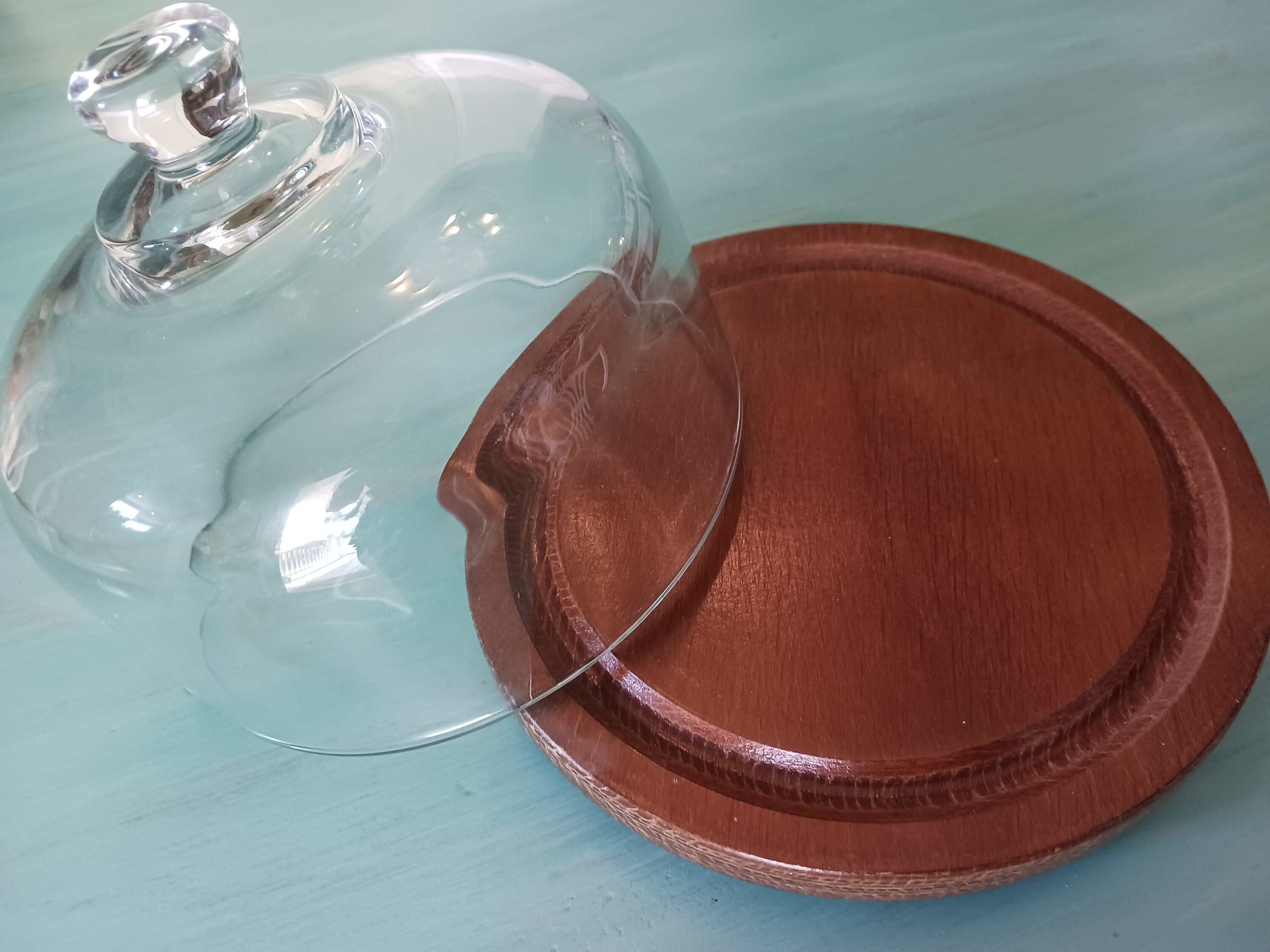 Vint TEAK DOMBED CHEESEBOARD Godwood Covered Cheese Board,1970's Teak ...