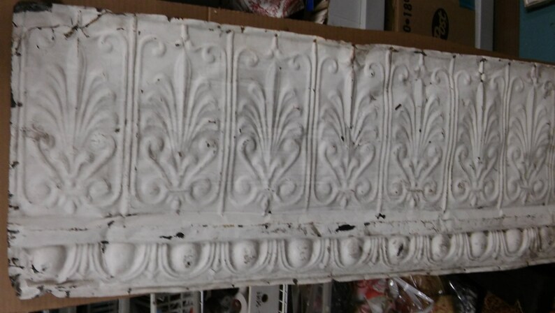 Lg Victorian Tin Panel 1890s Ceiling Tin17x49 Tin Etsy