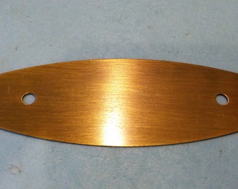 1 OVAL BRASS PLATE, Drawer Backing Plate,Furniture Refinishing,Jaybee Backing Plates,Embellishments