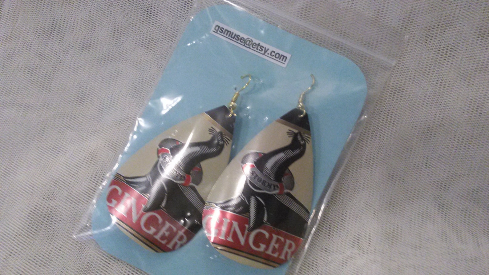 TIN CAN EARRINGS Ginger Beer Earringsnovelty Earringsblack Etsy