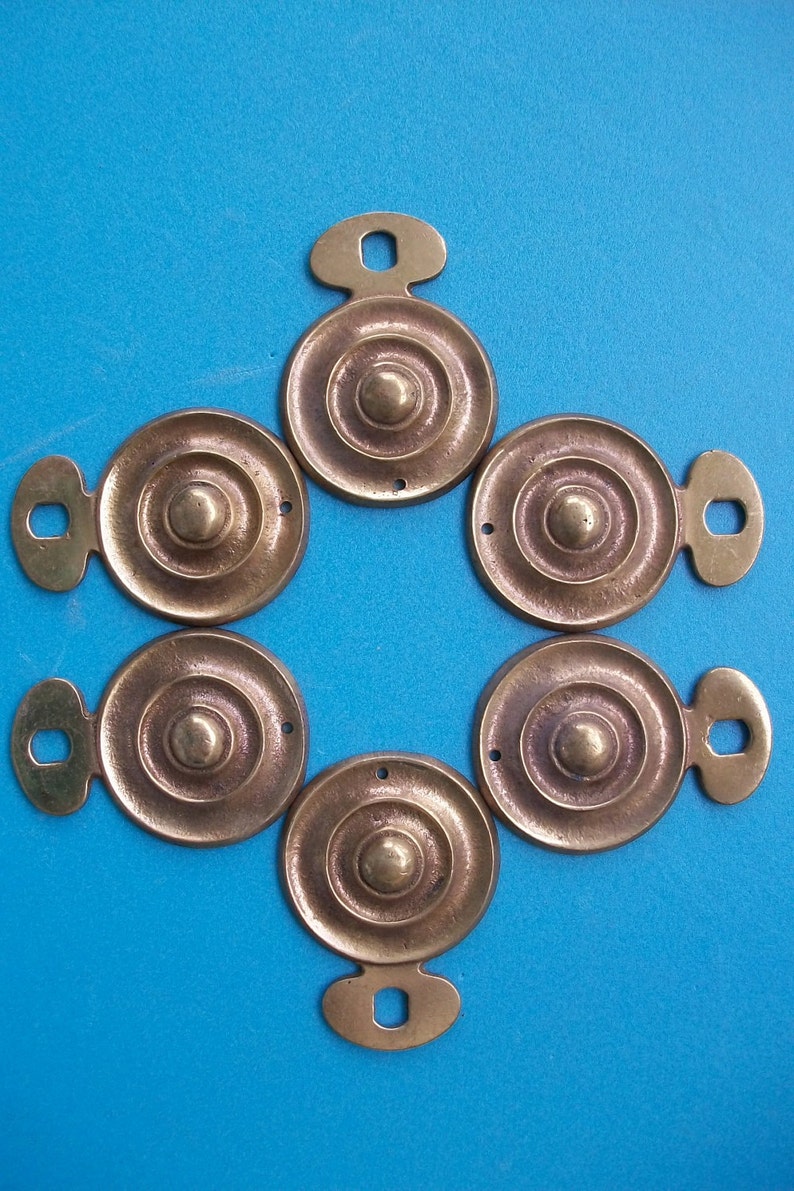 1 CAST BRASS Bulllseye Bed Bolt Cover...say THAT 3 Etsy