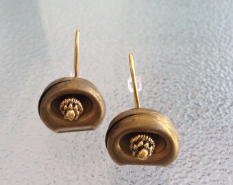 REPURPOSED Antique HARDWARE EARRINGS, New Old Jewelry,Cabinet Catches,Boho Jewelry,Upcycled Hardware,3 in Dangles,Keeler Brass Earrings
