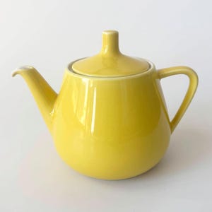 Mid Century Retro Teapot Villeroy & Boch Luxembourg, Yellow Retro Teapot Ceramic, Coffee Pot, Coffee Service, Yellow Pastel, Vintage 1950