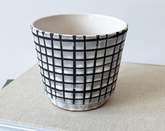 Mid Century Blumentopf Keramik, West Germany Blumenkübel, Fat Lava Keramik Übertopf, Pflanzentopf, West German Pottery, Vintage