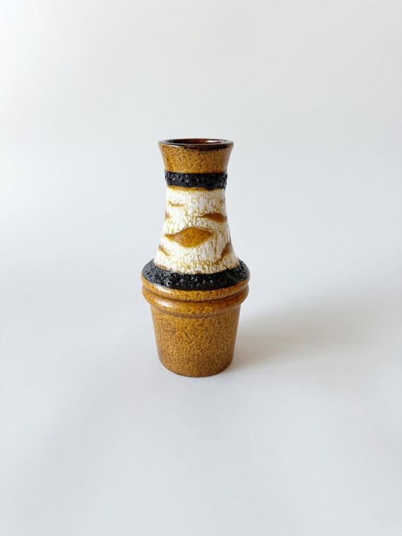 Scheurich 209-18 Fat Lava Ceramic Vase, 1960s, Mid Century