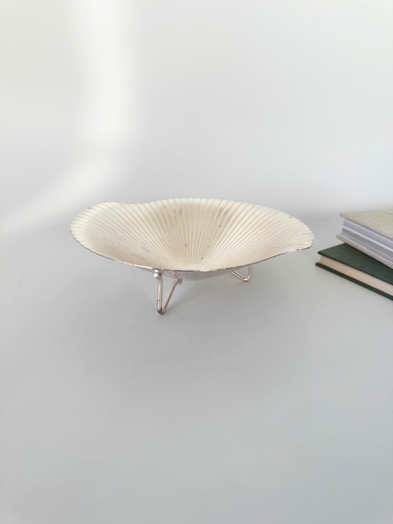 Mid Century Schale WMF, Design Günter Kupetz, WMF Ikora, Versilbert Edelstahl, Vintage 1950er, Bauhaus Design, Space Age, Mid Century Modern