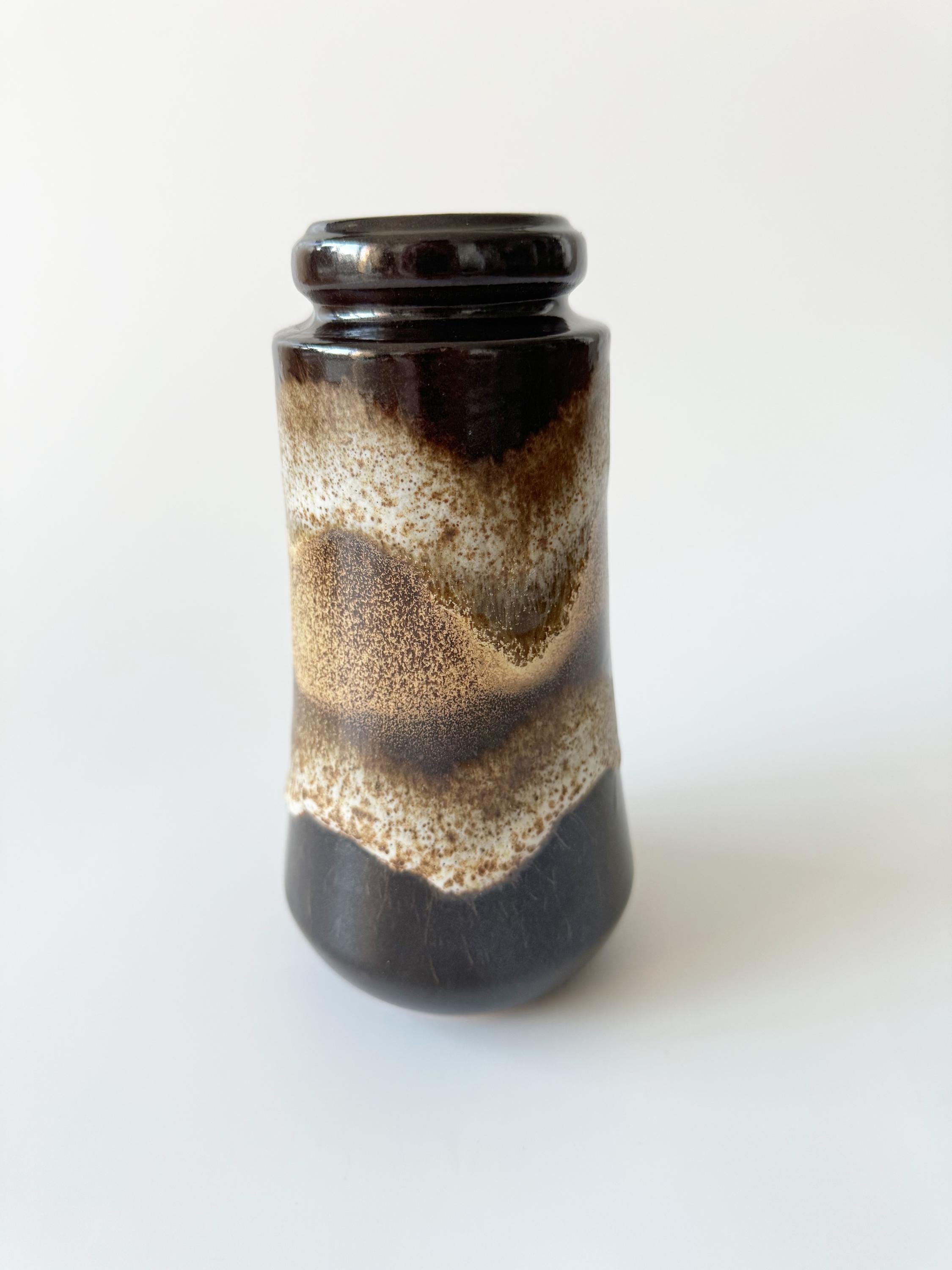 Mid Century Fat Lava Vase, Scheurich 209-18, Ceramic Vase, Running