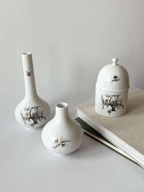 Björn Wiinblad Rosenthal Studio Line, Vasen Porzellan, Dose