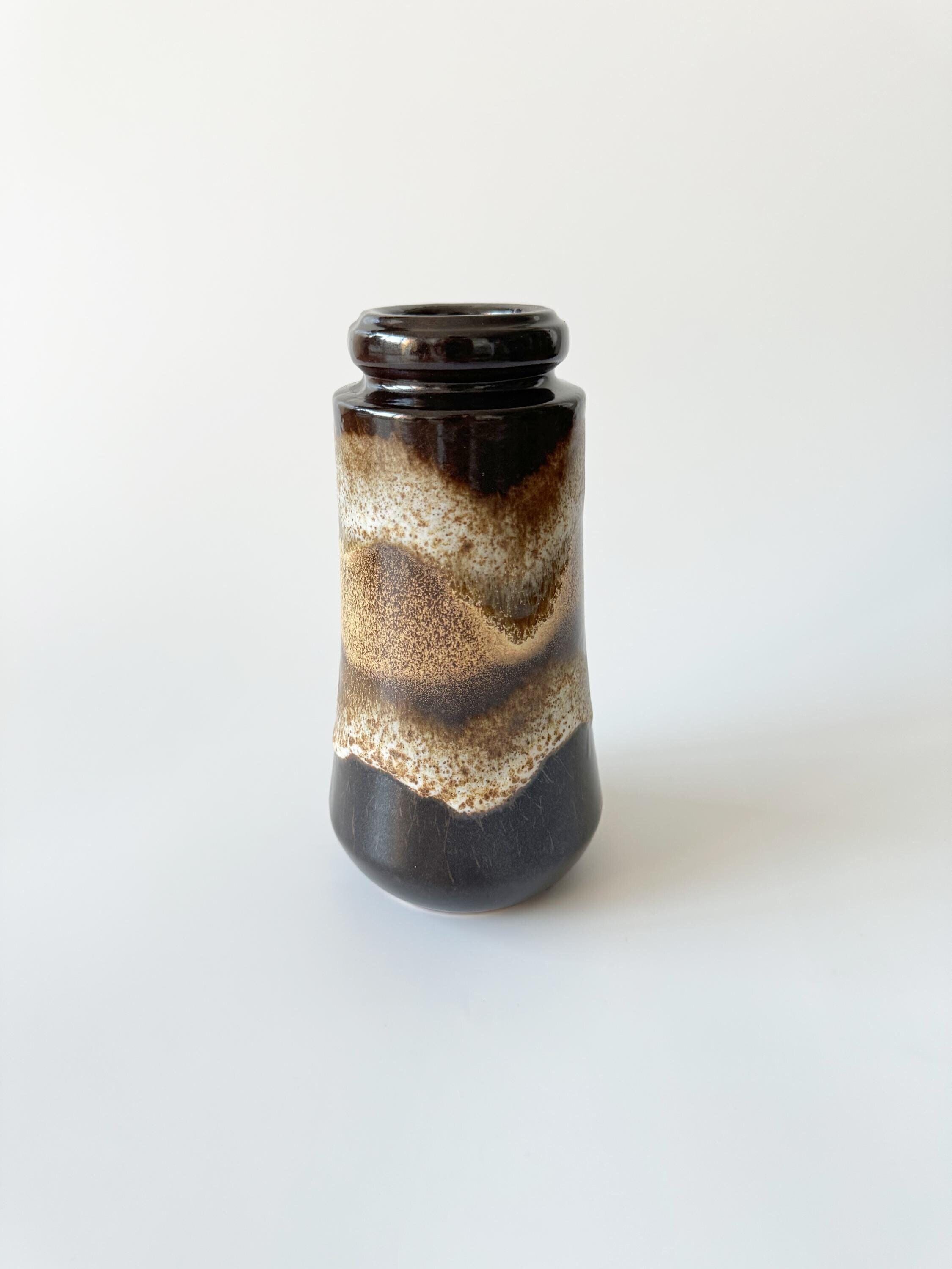 ヴィンテージ 花瓶 Scheurich 209-18 Fat Lava Mid Century Fat Lava Vase, Scheurich 209-18, Ceramic Vase, Running