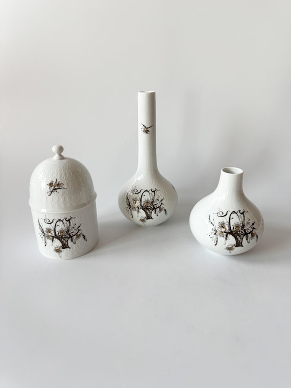 Björn Wiinblad Rosenthal Studio Line, Vasen Porzellan, Dose