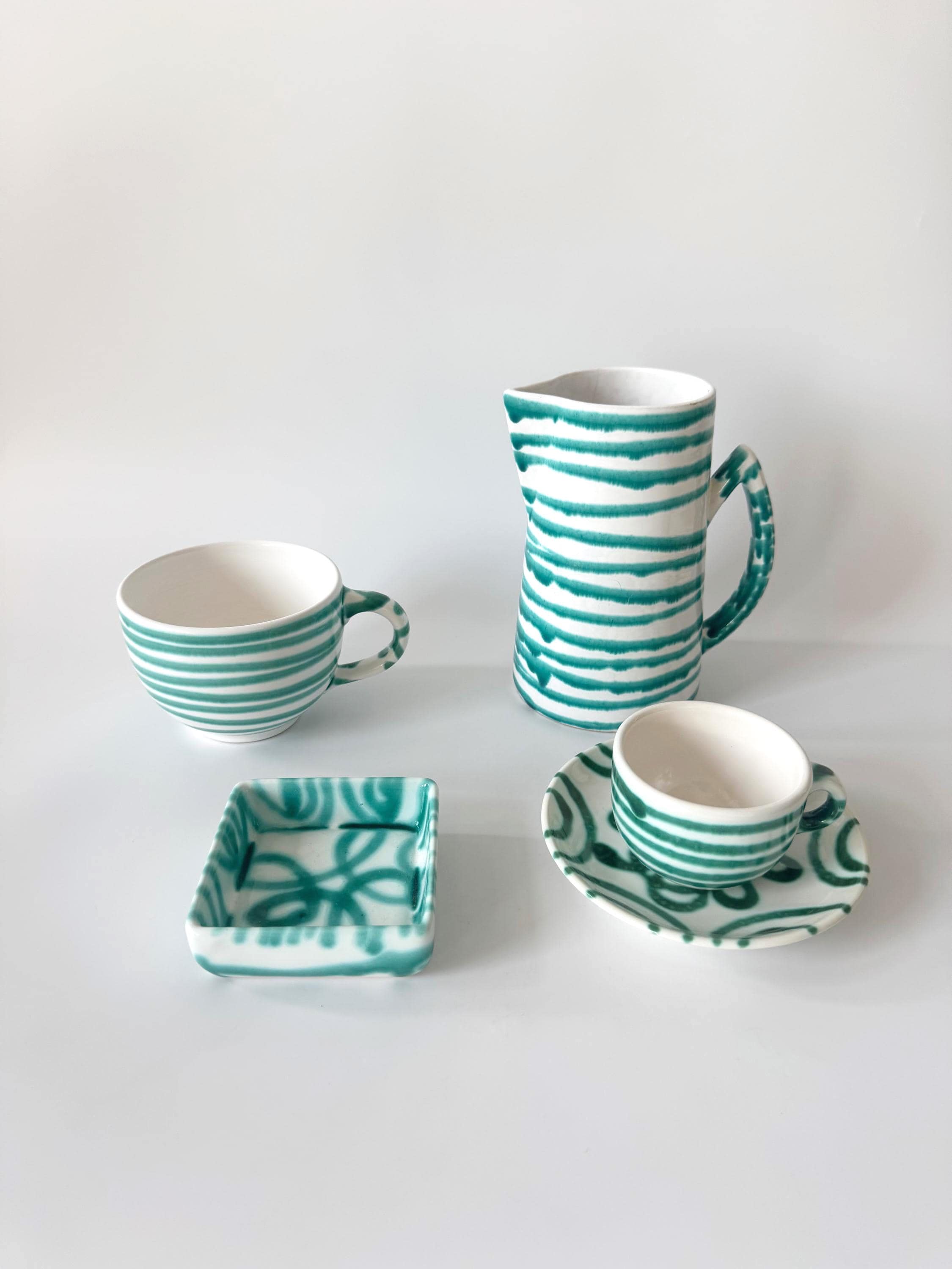 未使用です。　オーストリア　グムンドナーケラミック　モーニングセット一式 未使用です。 オーストリア グムンドナーケラミック モーニングセット