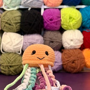 Jellyfish Plush | Stuffed Animal | Plush Amigurumi | Handmade Children's Gift image 3