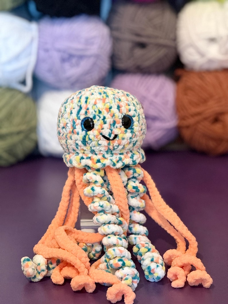 Jellyfish Plush | Stuffed Animal | Plush Amigurumi | Handmade Children's Gift image 5