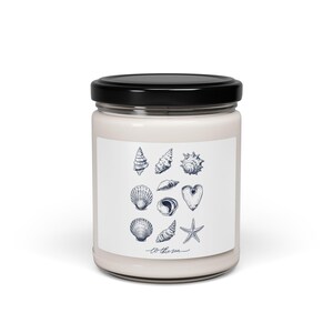 Coastal Serenity Scented Soy Candle, Nautical Home Decor, Ocean-Inspired Gift, Beach Vibes Candle, Relaxing Aromatherapy