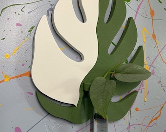 Wall-Mounted Monstera Propagation Tube Plant Holder