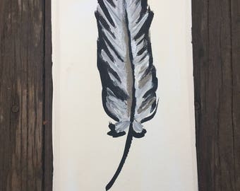 Raven Feather- Original Painting