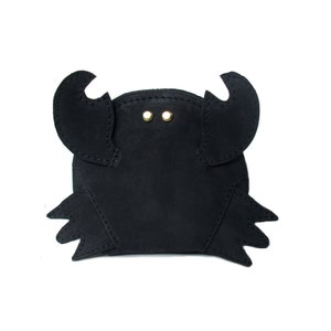 CRAB ブラックレザーウォレット