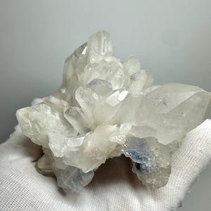 Rare Dumortierite Crystal Cluster Blue Quartz with Dumortierite Inclusions High Vibration Raw Mineral Healing Stone for Meditation & Chakra