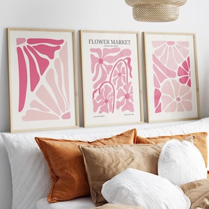 Flower Market Print Set: Abstract Floral Gallery Wall Art (Digital Download)