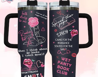 Smut Reader 40oz Tumbler, Book Reader Gift, Book Lover Gift, Bookish Gift, Spicy Book Tumbler, Smut Fan, Gift For Book Lover, Birthday Gift