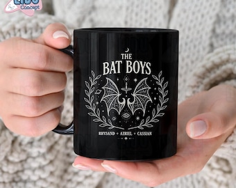 Taza de café de murciélago gótico: adorable y espeluznante para los amantes de Halloween. Vaso de estética oscura y espeluznante. Regalo para amantes de los murciélagos.