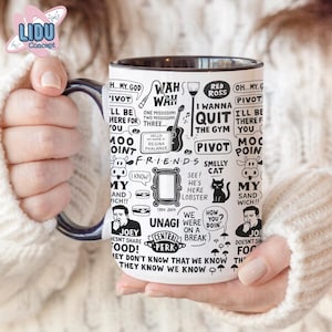 Freunde Kaffeetasse, kultige Schlagwort Tasse, TV-Show Geschenk, Keramiktasse für Fans, Filmtasse, lustige Sitcom, Geschenk für Freund, Freunde Geschenk