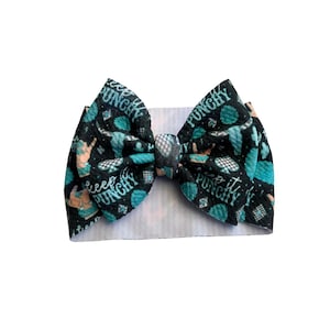 Punchy Cowgirl Baby Girl Hair Bow and Headwrap | Bullet Fabric Western
