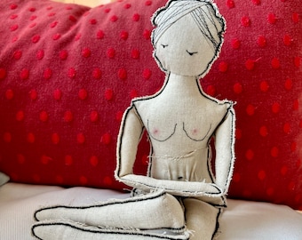 Handmade Linen Doll: