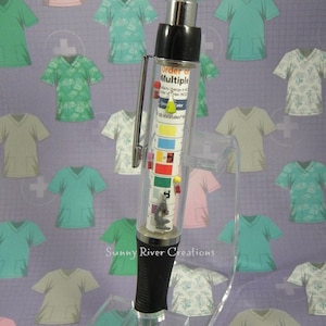 Laboratory Scientist Pen with microscope vials and beaker, Technician, Lab, Laboratory, gift, birthday, graduation