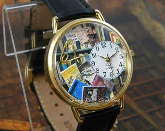 Librarian or I Love to Read Watch your books or mine, gift, Mothers Day, Christmas, teacher