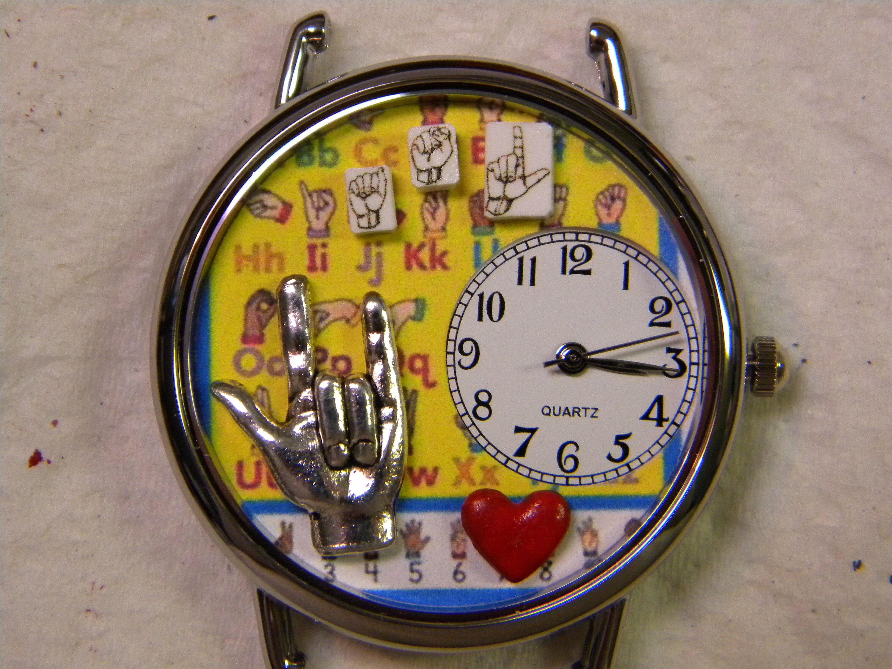 American Sign Language Interpreter Watch or I Love You ASL Watch, Gift ...