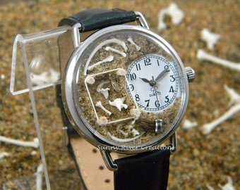 Archaeology Dig Watch Complete with sand, bones and brush graduation gift