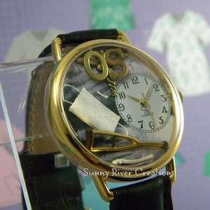 Orthopedic Surgeon Watch with real bones, doctor, hospital, clinic, gift, Father&#39;s Day, birthday