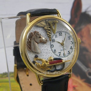 Veterinarian or Vet. Tech. Horse Lovers Watch, animal doctor, clinic, gift, appreciation, birthday
