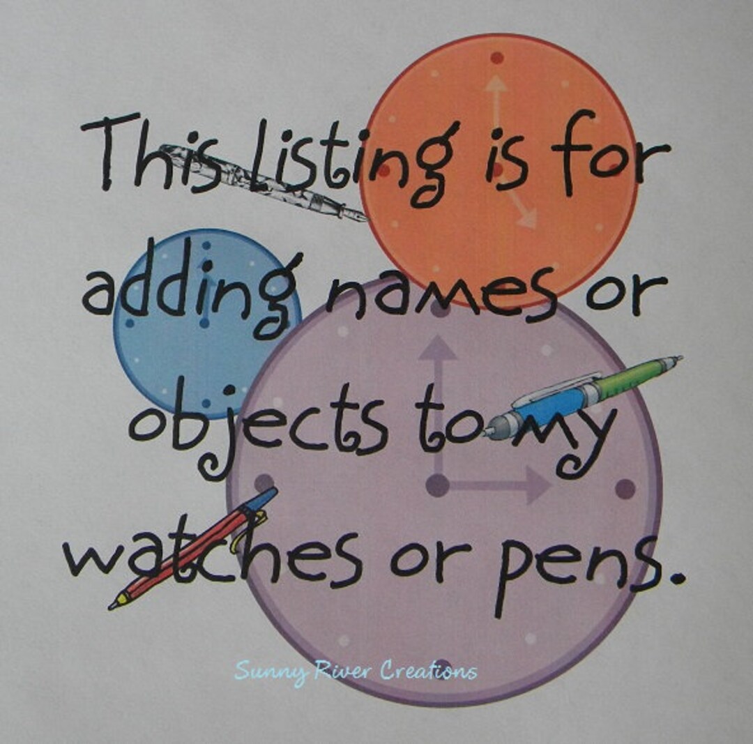 Extra Charge for Name, Customizing, Extra Postage or Others Charges. Etsy