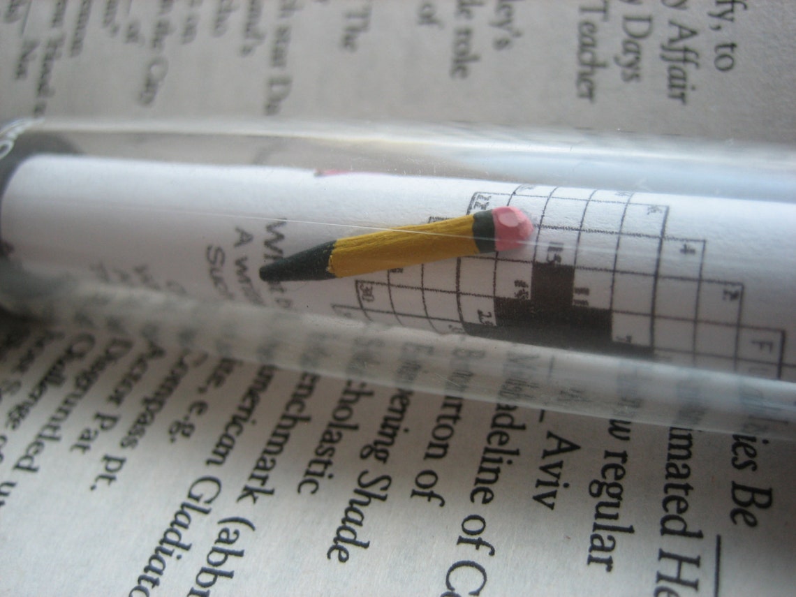 Crossword Puzzle Pen Etsy Crossword Puzzle Pen Etsy